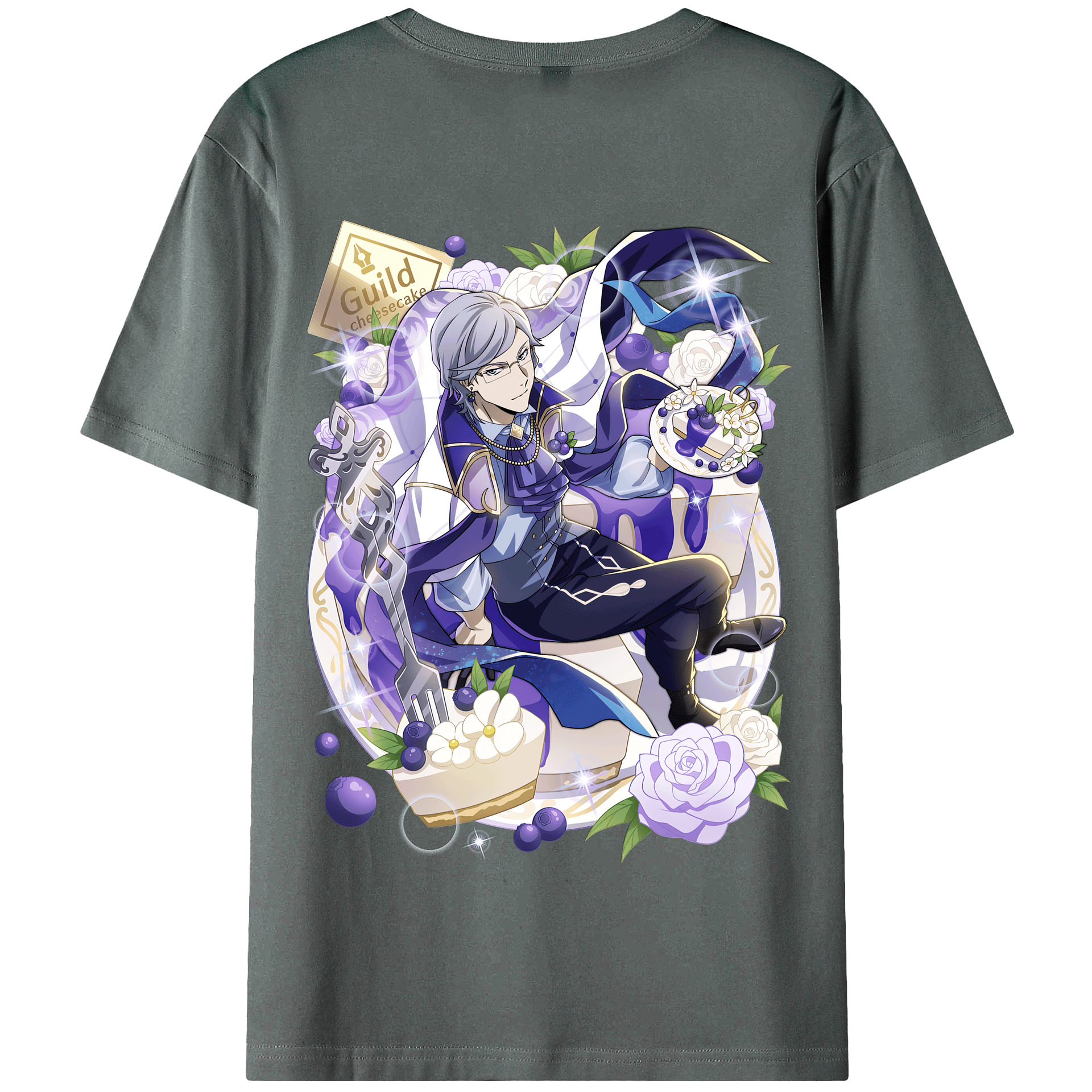 （画像用） 文豪ストレイドッグス Bungo Stray Dogs 綿100％半袖Tシャツ（背面プリント）